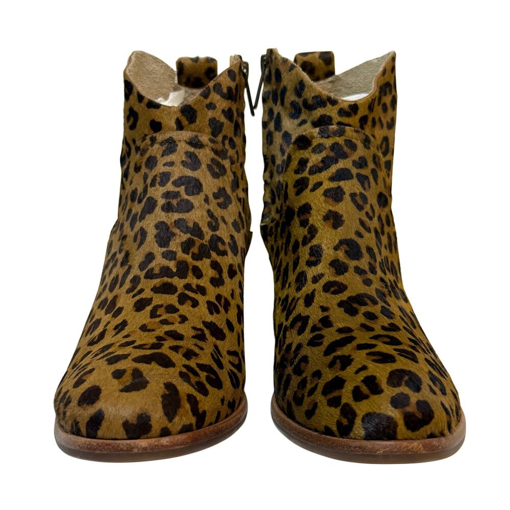 UGG Kingsburg Leopard Calf Hair Ankle Boots Size 7.5